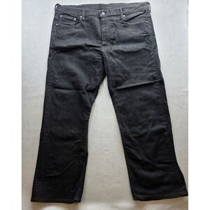 Levi's 569 Men's Black Denim Wide Leg Jeans Pants Size 40x30